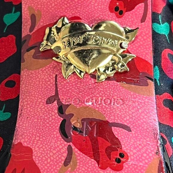 Betsey Johnson Red Floral Peep-Toe Heels – Size 8 - Picture 8 of 8